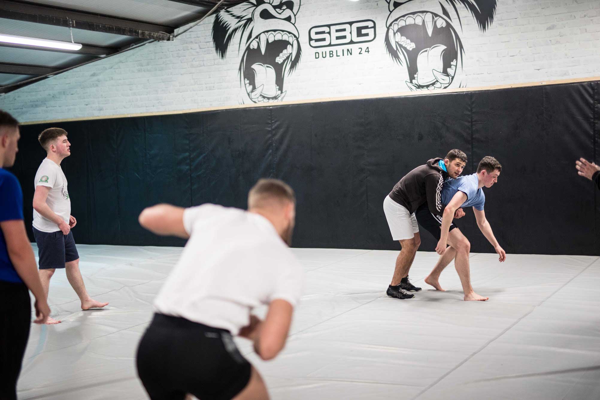 Conor McGregor training wrestling at SBG Dublin24