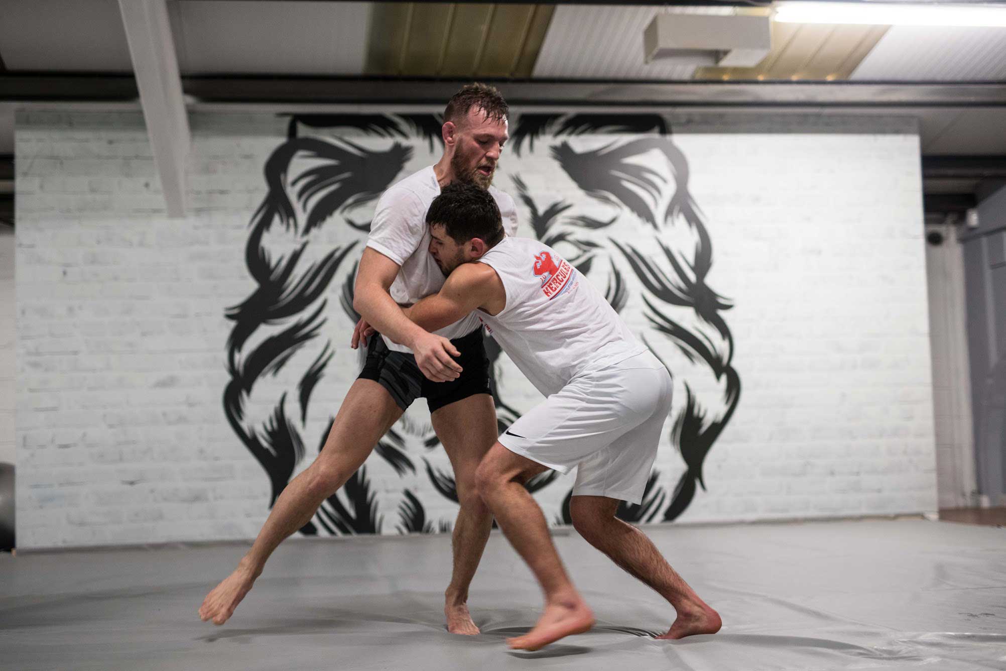 Conor McGregor training wrestling at SBG Dublin24